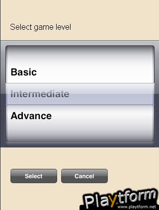 Hangman game 3 levels (iPhone/iPod)