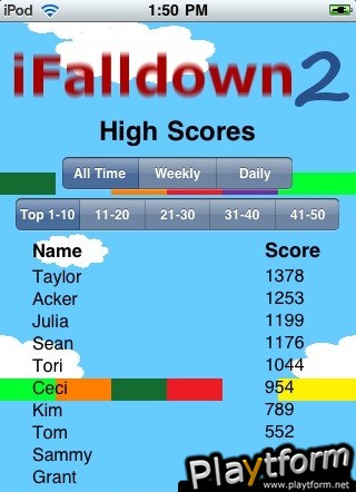 iFalldown 2 (iPhone/iPod)