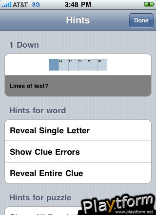 Yanks Crossword Puzzles (iPhone/iPod)