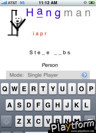 Hangman Puzzles (iPhone/iPod)