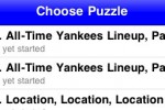 Yanks Crossword Puzzles (iPhone/iPod)