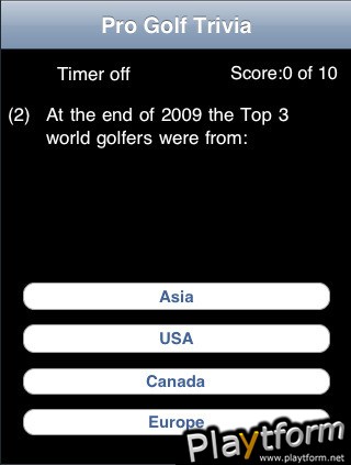 Pro Golf Trivia (iPhone/iPod)
