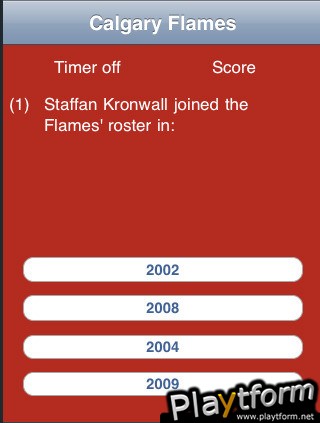 Calgary Flames Hockey Trivia (iPhone/iPod)