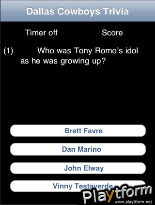 Dallas Cowboys Football Trivia (iPhone/iPod)