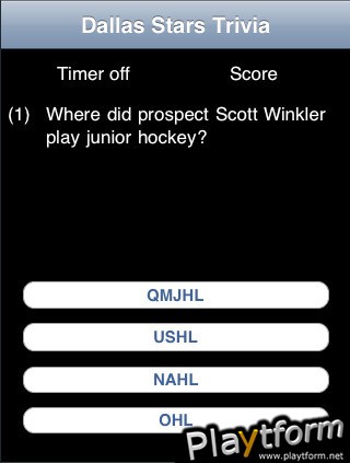 Dallas Stars Hockey Trivia (iPhone/iPod)