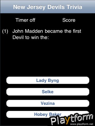 New Jersey Devils Hockey Trivia (iPhone/iPod)