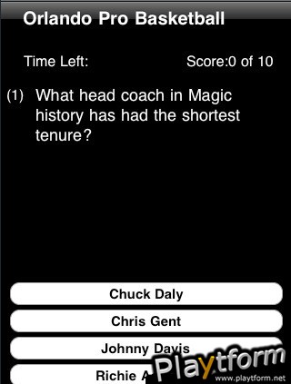 Orlando Pro Basketball Trivia (iPhone/iPod)