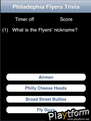 Philadelphia Flyers Hockey Trivia (iPhone/iPod)