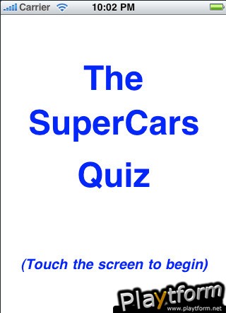Supercars Quiz 1 (iPhone/iPod)