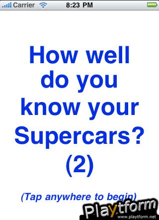 Do you know your Supercars? (iPhone/iPod)