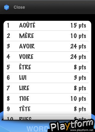 IsoWords.fr French (iPhone/iPod)