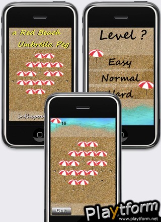 a Red Beach Umbrella Peg ! (iPhone/iPod)