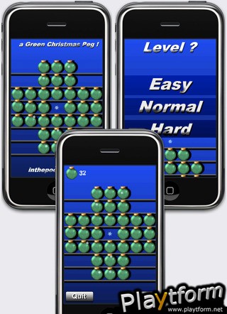 a Green Christmas Peg ! (iPhone/iPod)
