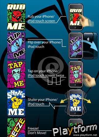 Xhake Shake Graffiti - A Reflex Game (iPhone/iPod)
