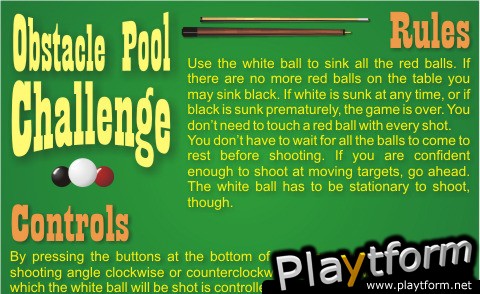 Obstacle Pool (iPhone/iPod)