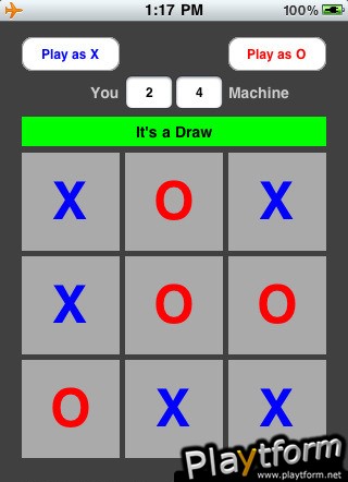 AI x0 (Tic-tac-toe) - UNBEATABLE!! (iPhone/iPod)
