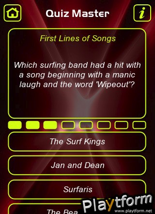 First Lines of Songs Trivia Quiz (iPhone/iPod)