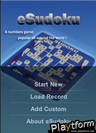 A Multi Level Sudoku Game (iPhone/iPod)
