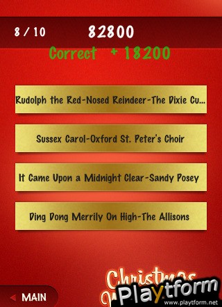 Christmas Music Quiz (iPhone/iPod)