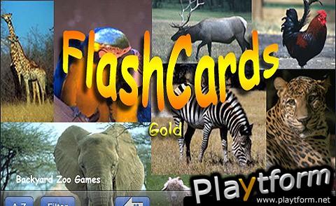 Backyard Zoo Flashcards Gold (iPhone/iPod)