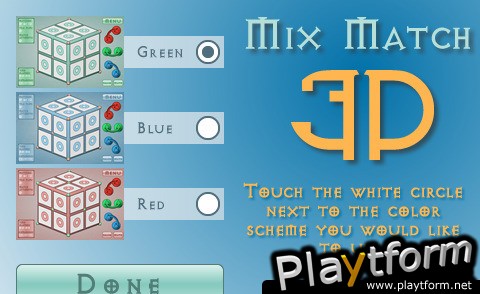 Mix Match 3D (iPhone/iPod)