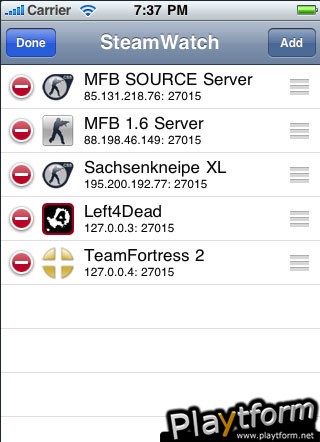 SteamWatch (iPhone/iPod)