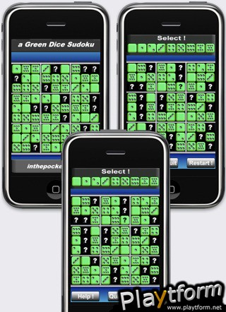 a Green Dice Sudoku (iPhone/iPod)