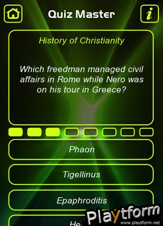 History of Christianity Trivia Quiz (iPhone/iPod)
