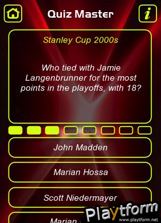Ice Hockey Stanley Cup Trivia Quiz (iPhone/iPod)