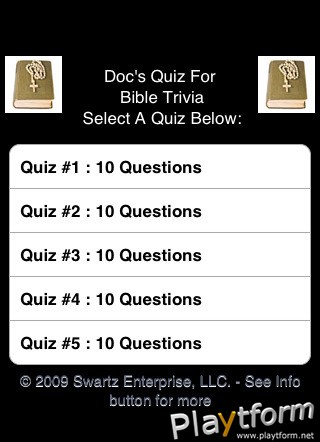 Bible Trivia Test (iPhone/iPod)