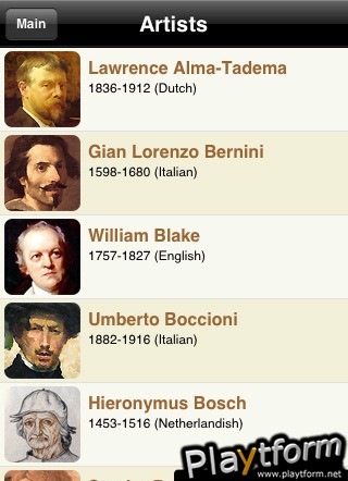 Artists (iPhone/iPod)