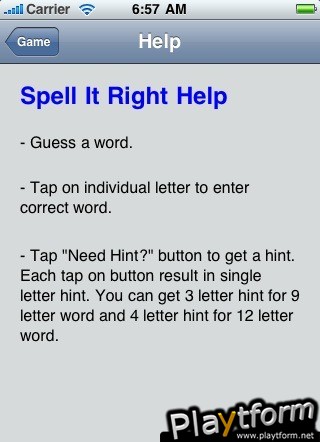 Spell It Right (iPhone/iPod)