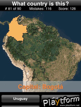 A Geography Map Quiz Part1 (iPhone/iPod)