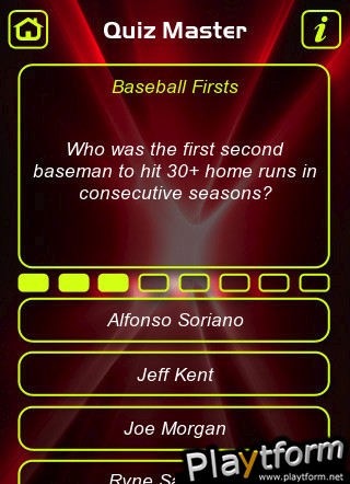 Baseball Firsts Trivia Quiz (iPhone/iPod)