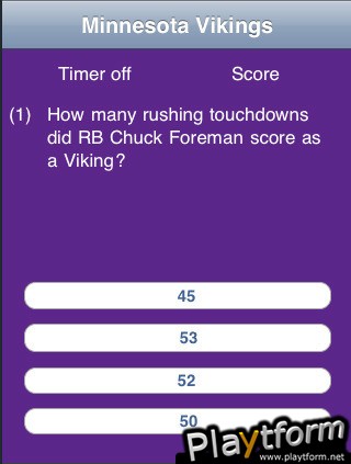 Minnesota Vikings Football Trivia (iPhone/iPod)