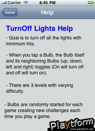 TurnOff Lights (iPhone/iPod)