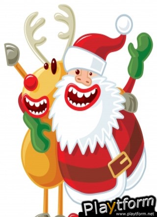 Slide Puzzle - Jolly Santa and Rudolph (iPhone/iPod)