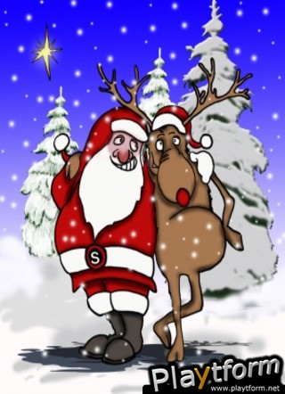 Slide Puzzle - Santa with Rudolph (iPhone/iPod)