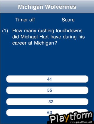 University of Michigan Football Trivia (iPhone/iPod)
