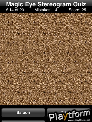 A Magic Eye Stereogram Quiz (iPhone/iPod)