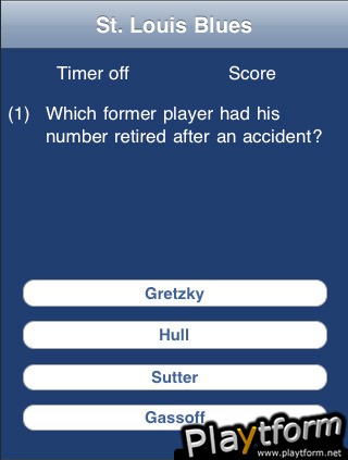 St. Louis Blues Hockey Trivia (iPhone/iPod)
