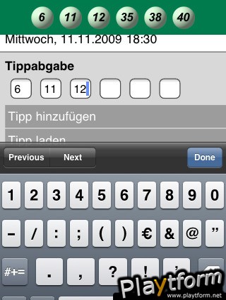 Lotto6aus45 (iPhone/iPod)