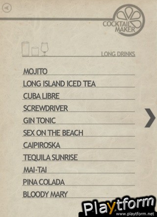 Cocktail Maker (iPhone/iPod)