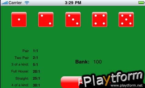 Dice Poker - 101 (iPhone/iPod)