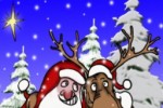 Slide Puzzle - Santa with Rudolph (iPhone/iPod)